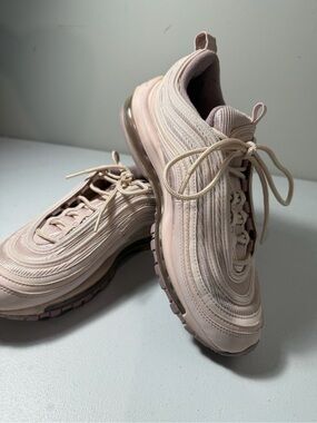 Nike Air Max 97 Women’s Size 9 Pink Blush Rose Gold Running Shoes Sneakers